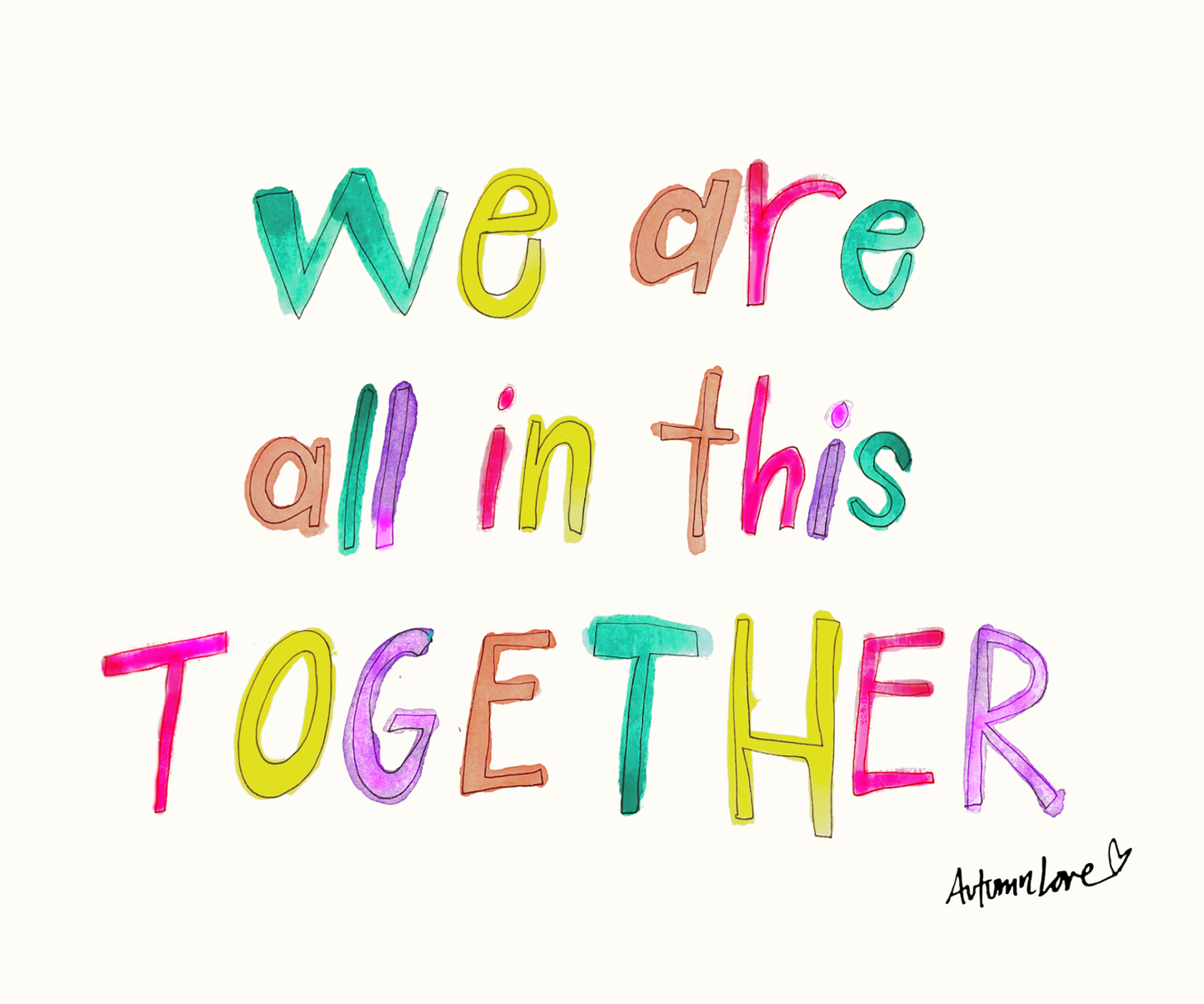 We are all in this together